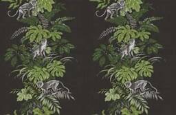 Monkeying Around Cranberry, Zinc Or Marine Blue Fabric Lampshade 35cm & 40 cm - thumbnail 4