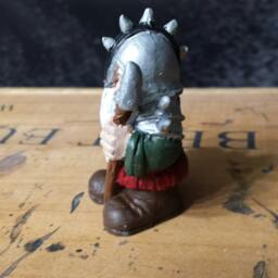 Hand Painted Resin Viking Gnome Statue, Mini Garden Decor - thumbnail 3