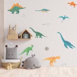 Dinosaur Vinyl Wall Art Stickers Decals Kids Room Children's Bedroom - thumbnail 1