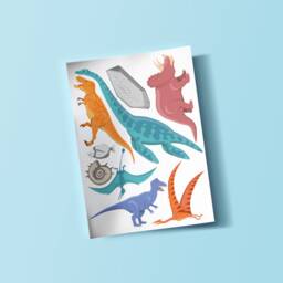 Dinosaur Vinyl Wall Art Stickers Decals Kids Room Children's Bedroom - thumbnail 3
