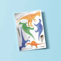 Dinosaur Vinyl Wall Art Stickers Decals Kids Room Children's Bedroom - thumbnail 2