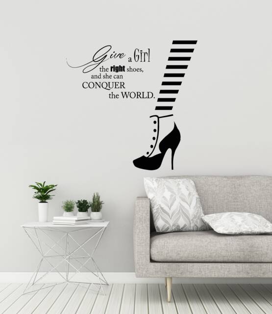 Fashion Quote Vinyl Wall Decal Girl Room Saying Words Decor Stickers Mural - #3012Di - image 1