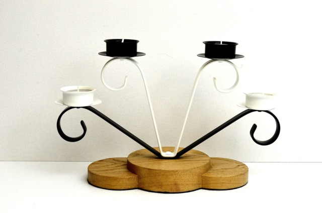 Unique Modern 4 Tealight Holder. Bespoke Candelabra - image 1