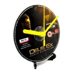 Deus Ex Human Revolution Cd Disc Clock Upcycled Video Pc Game Gift - thumbnail 2