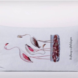 Be A Flamingo in Flock Of Pigeons - Can Customizeable Personlized -Cushion Cover Case Or Stuffed With Insert - thumbnail 2
