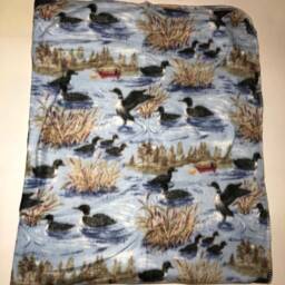 Zoofleece Duck Geese Blue Polar Animal Fleece Blanket Throw Comfortable 60x68 - thumbnail 2