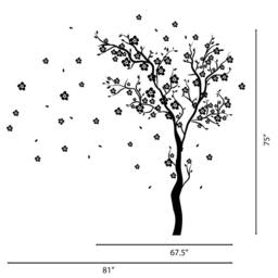 Baby Boy Nursery Ideas Cherry Blossom Wall Decal Sticker Decals Home Decor Art By Decalisland -Wall For Kids Rooms Sd 021 - thumbnail 2
