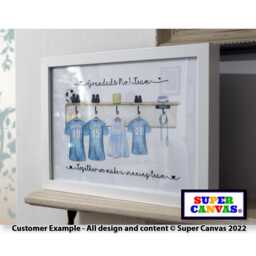 Father-In-Law Dad Grandad Husband Personalised Family Football Shirts Team Picture Wall Art Framed A4 A3 Print Birthday Fathers Day Gift - thumbnail 4