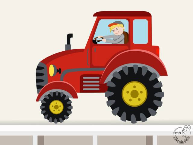 "Wall Sticker ""Tractor Xs" - image 1