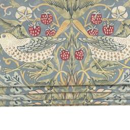 William Morris - Strawberry Thief Slate/Vellum Made To Measure Professionally Roman Blind - thumbnail 2