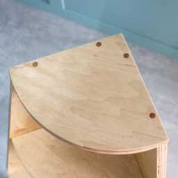 Handmade Birch Plywood Corner Shelving Unit - Lido Range, Scandinavian Plant Stand - thumbnail 4