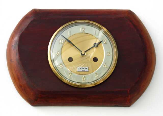 Wooden Wall Clock - New 35cm Handmade Upcycled Country Unique Gift Off The Clocks - image 1
