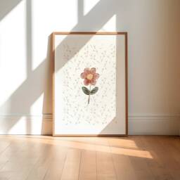 Vintage Floral Nursery Prints - Wildflower Wall Art, Set Of 2 - thumbnail 3