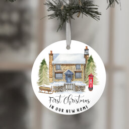 First Home Christmas, Christmas Keepsake, Ornament, Family Gift, Gift For New Home, in A Home Gift - thumbnail 1