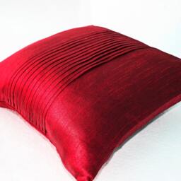 Red Christmas Pillow Cover, Covers, Farmhouse Throw Pleated Textured Cushion Holiday D??cor - thumbnail 3