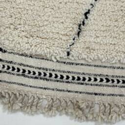 Yakiti - 5X8Ft Moroccan Rug, Beni Ourain Area Modern Wool Living Room Beniourain Handmade Soft Carpet, 151 cm X 255 - thumbnail 2