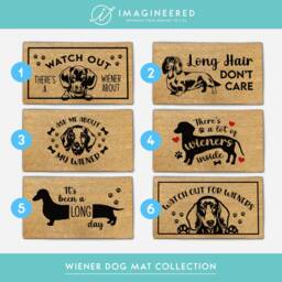 Custom Dog Door Mat - Decorative Dachshund Doormat Mom Gift Mum Wiener Lover Gifts Sausage - thumbnail 2