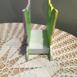 Unique, Upcycled, Pastel, Butterfly Motif, Wall Hanging & Desk Top Organizers - thumbnail 4