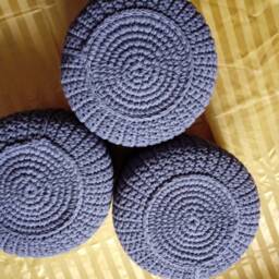 stuffed Crochet Pouf/Poof/Ottoman/Footstool/Home Decor/Pillow/Bean Bag/Floor Cushion - thumbnail 4