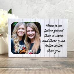 Sister Gift, Personalised Photo Birthday Wood Frame, Gifts For Sisters, On - thumbnail 3