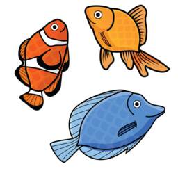 Fish & Turtle Wall Decal Pack - thumbnail 2