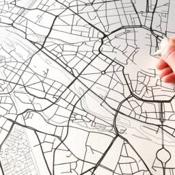 Munich Map Hand Drawn Street Print Germany City - Art Print Travel Decor Graduation Wedding Anniversary Gift European Wall - thumbnail 2