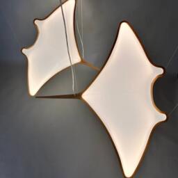 Handmade Manta Ray Lamp Nautical Led Pendant Light - thumbnail 3