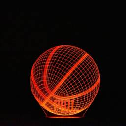 Personalised Basketball Ball Led Night Light 3D Illusion Kids Bedroom Lamp - thumbnail 4