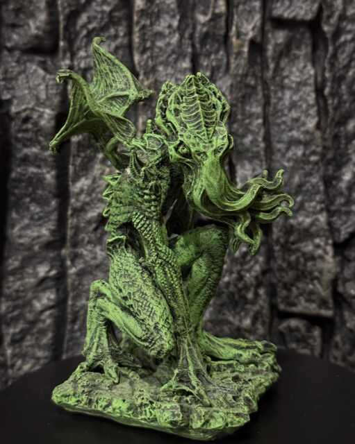 H.p. Lovecraft's Cthulhu Rising Statue, Half Scale Sculpture - Mythos Monster Figurine Lovecraftian Horror Decor & Gamer Gift - image 1