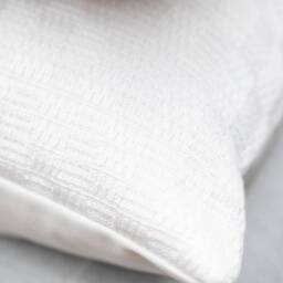 Alabaster -- Indoor/Outdoor White Basketweave Pillow Cover Outdoor Sunbrella Lumbar Neutral - thumbnail 2