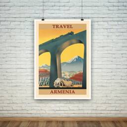 Armenia Poster Vintage European Travel Print - thumbnail 2
