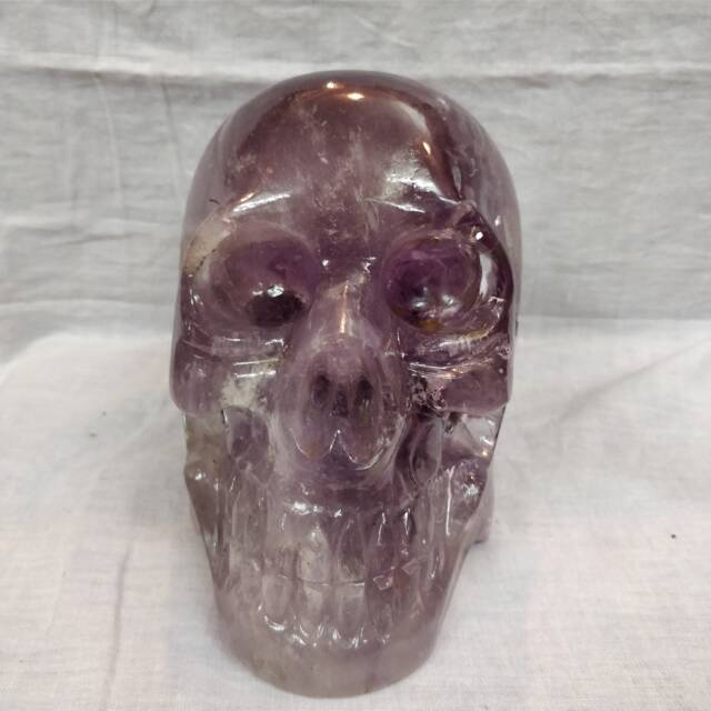 Amethyst Skull Decor, Healing Skulls For Gift Natural Skull, Gemstone Fashion Style Decor - image 1