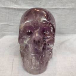 Amethyst Skull Decor, Healing Skulls For Gift Natural Skull, Gemstone Fashion Style Decor - thumbnail 1