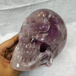 Amethyst Skull Decor, Healing Skulls For Gift Natural Skull, Gemstone Fashion Style Decor - thumbnail 2