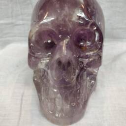 Amethyst Skull Decor, Healing Skulls For Gift Natural Skull, Gemstone Fashion Style Decor - thumbnail 4