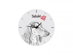 Saluki, Free Standing Mdf Floor Clock With An Image Of A Dog - thumbnail 1