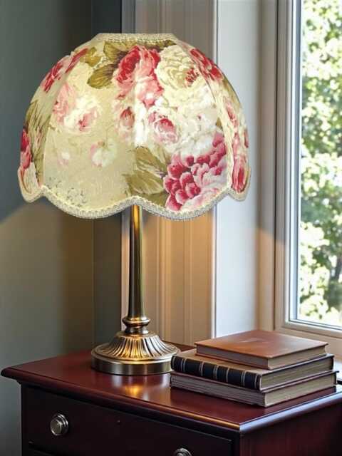 Traditional Chintz Floral Dome Lamp Shades Handmade For Ceiling Light Pendants, Table & Floor Standard Lampshade - image 1