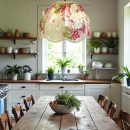 Traditional Chintz Floral Dome Lamp Shades Handmade For Ceiling Light Pendants, Table & Floor Standard Lampshade - thumbnail 2