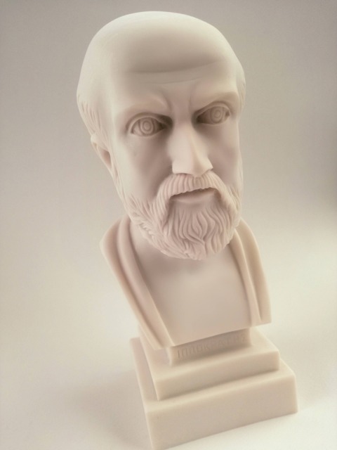Hippocrates Of Kos Greek Art Statue The Father Of Medicine - image 1