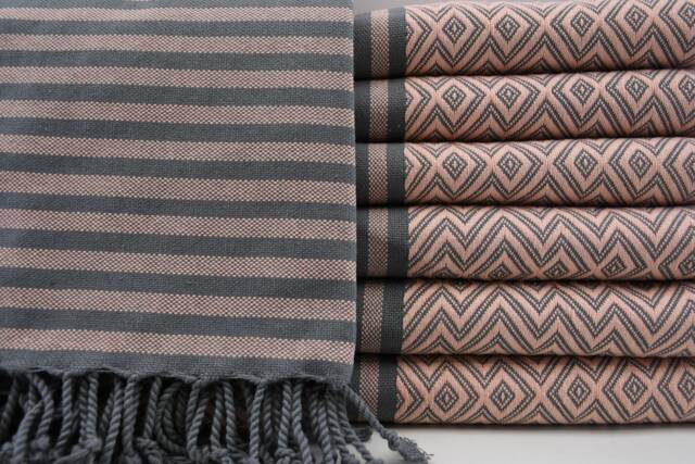 "Aztec Towel, Festival Towel, Turkish Peshtemal, 40""x70" - image 1