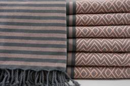 "Aztec Towel, Festival Towel, Turkish Peshtemal, 40""x70" - thumbnail 1