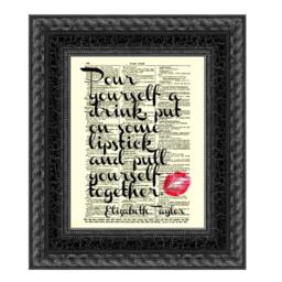Antique Dictionary Art Print Inspirational Girlboss Office Decor - thumbnail 1