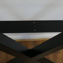 steel X Table Legs Black Metal Dining, Kitchen, Meeting - Set Of 2 - thumbnail 4