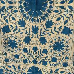 Artisan Suzani Quilt - Handmade Embroidered Blanket Boho Chic Bedroom Accent - thumbnail 4