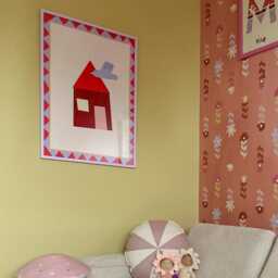 House With Bird - Art Print For Playful Kids' Room Decoration - thumbnail 3