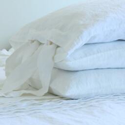 Linen Pillowcase With Open Closure, Standard, Queen, King, Euro Sham, Body Pillow Size. Softened & Stonewashed Made By Mooshop.37 - thumbnail 2