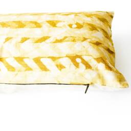 Chevron Gold Maize Lumbar Toss Pillow - thumbnail 3