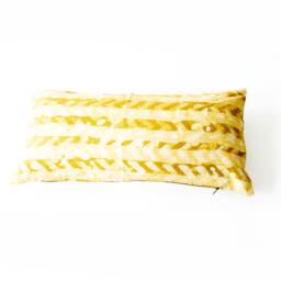 Chevron Gold Maize Lumbar Toss Pillow - thumbnail 1