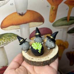 Witchy Rocks, Desk Buddies 3 Bundle With Cauldron - thumbnail 2