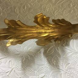 Rare Bold Brass Acanthus Leaf For Candelabra - 1 Pc - thumbnail 4